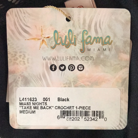 Luli Fama Take Me Back Crochet One Piece - Picture 15 of 16